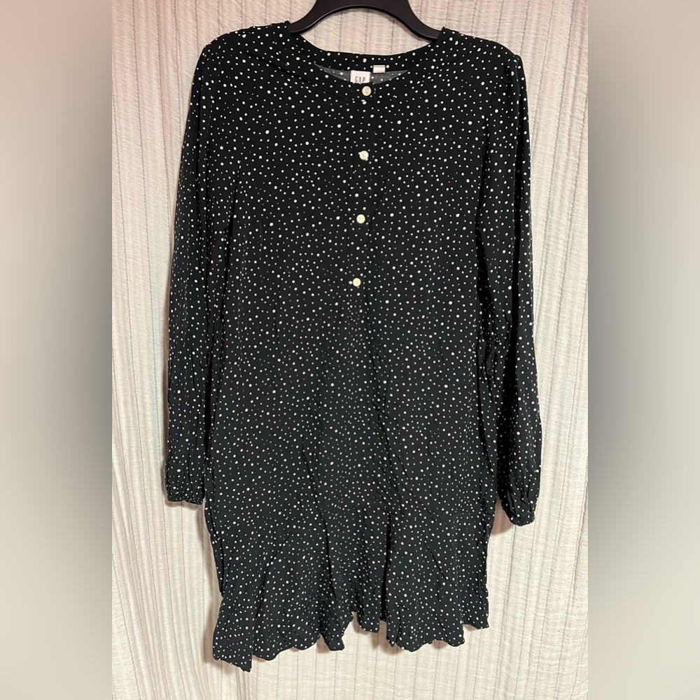 GAP Black and White Polka Dot Dress